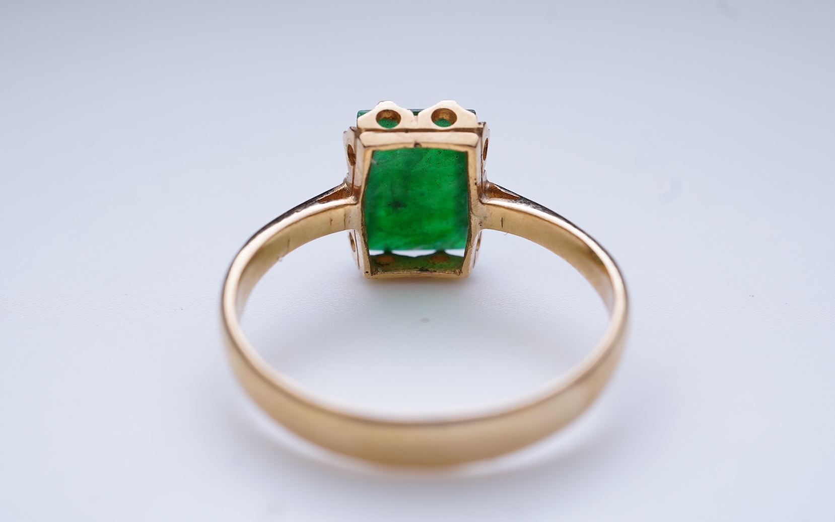 A jadeite ring